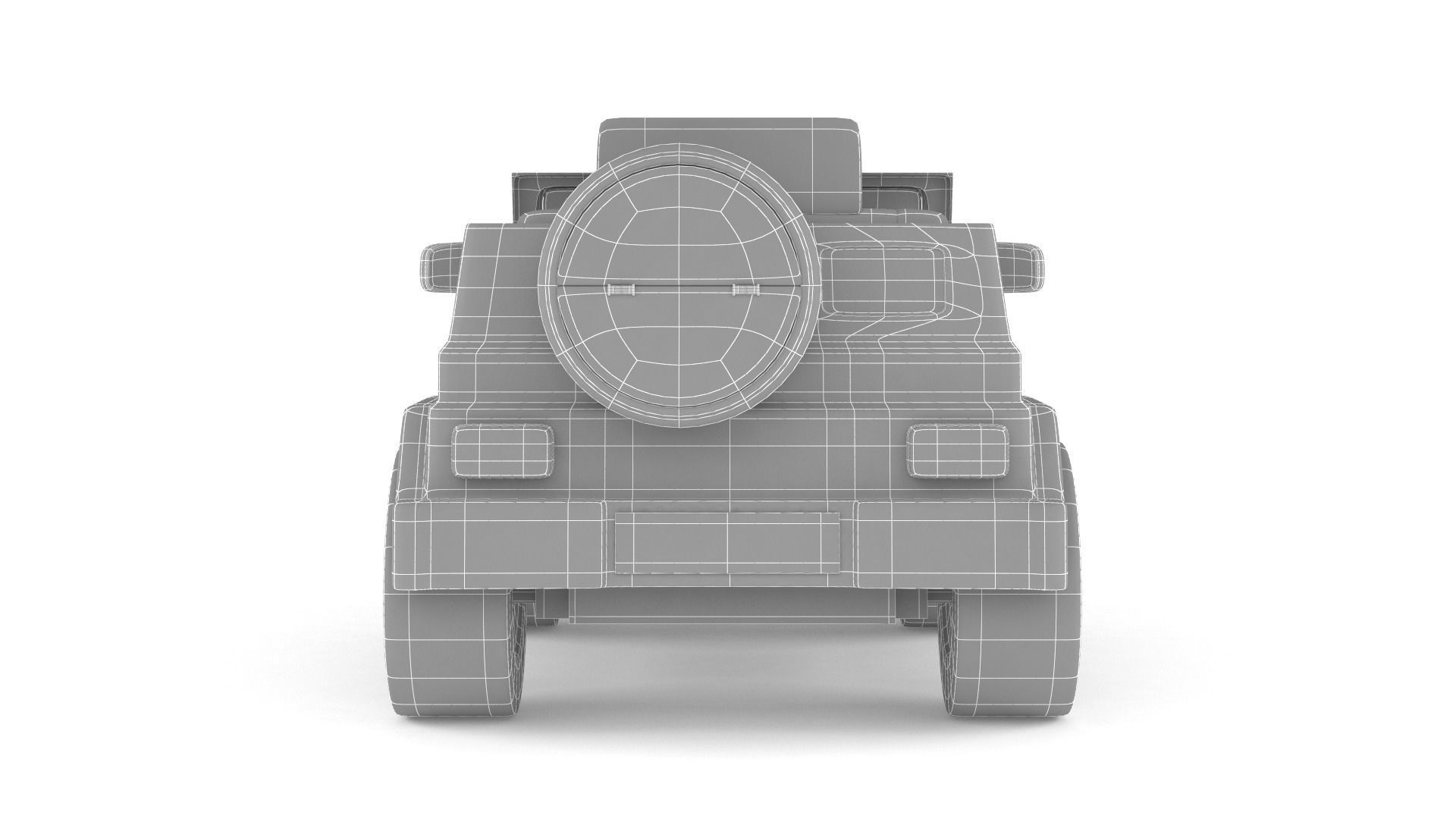 Electric Car for Kid 3D model_11