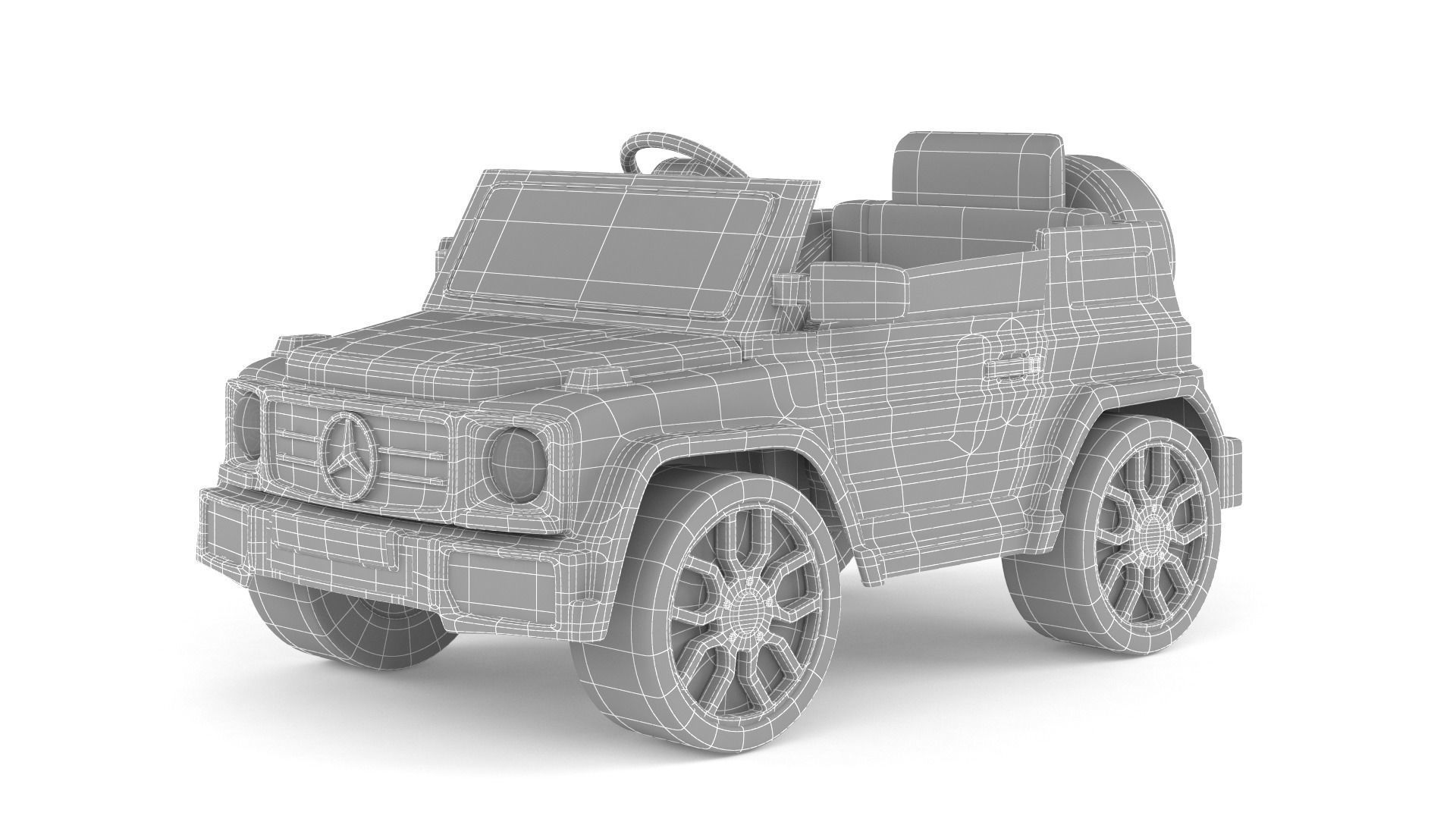 Electric Car for Kid 3D model_8