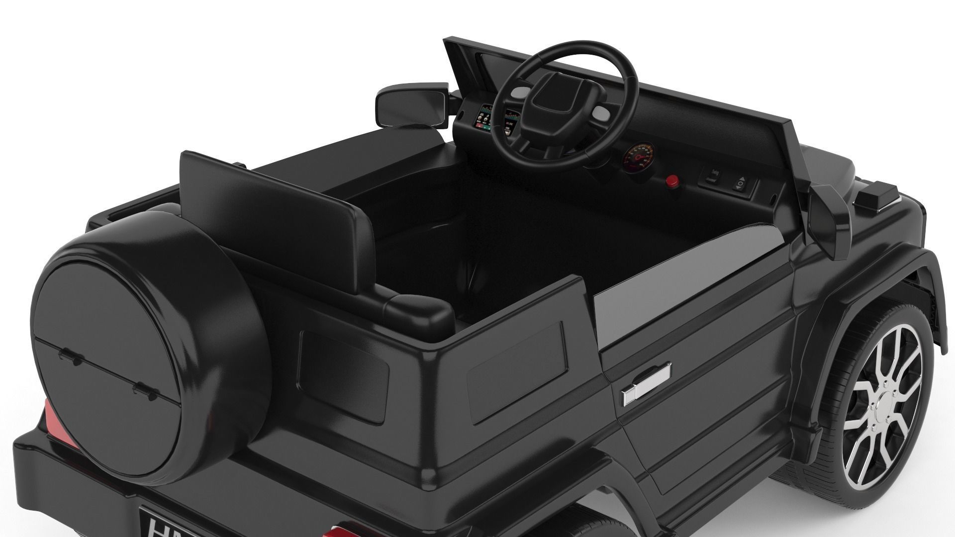 Electric Car for Kid 3D model_7