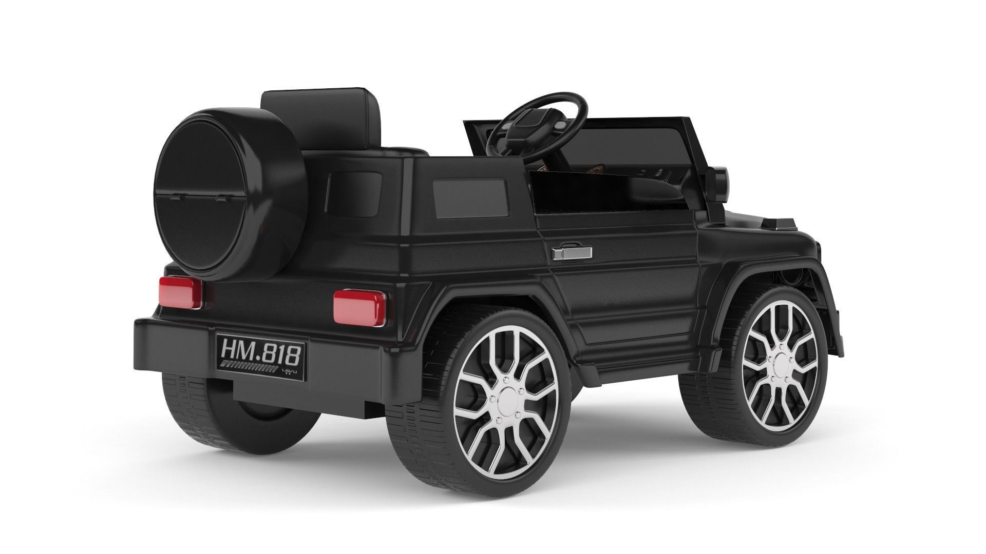 Electric Car for Kid 3D model_4