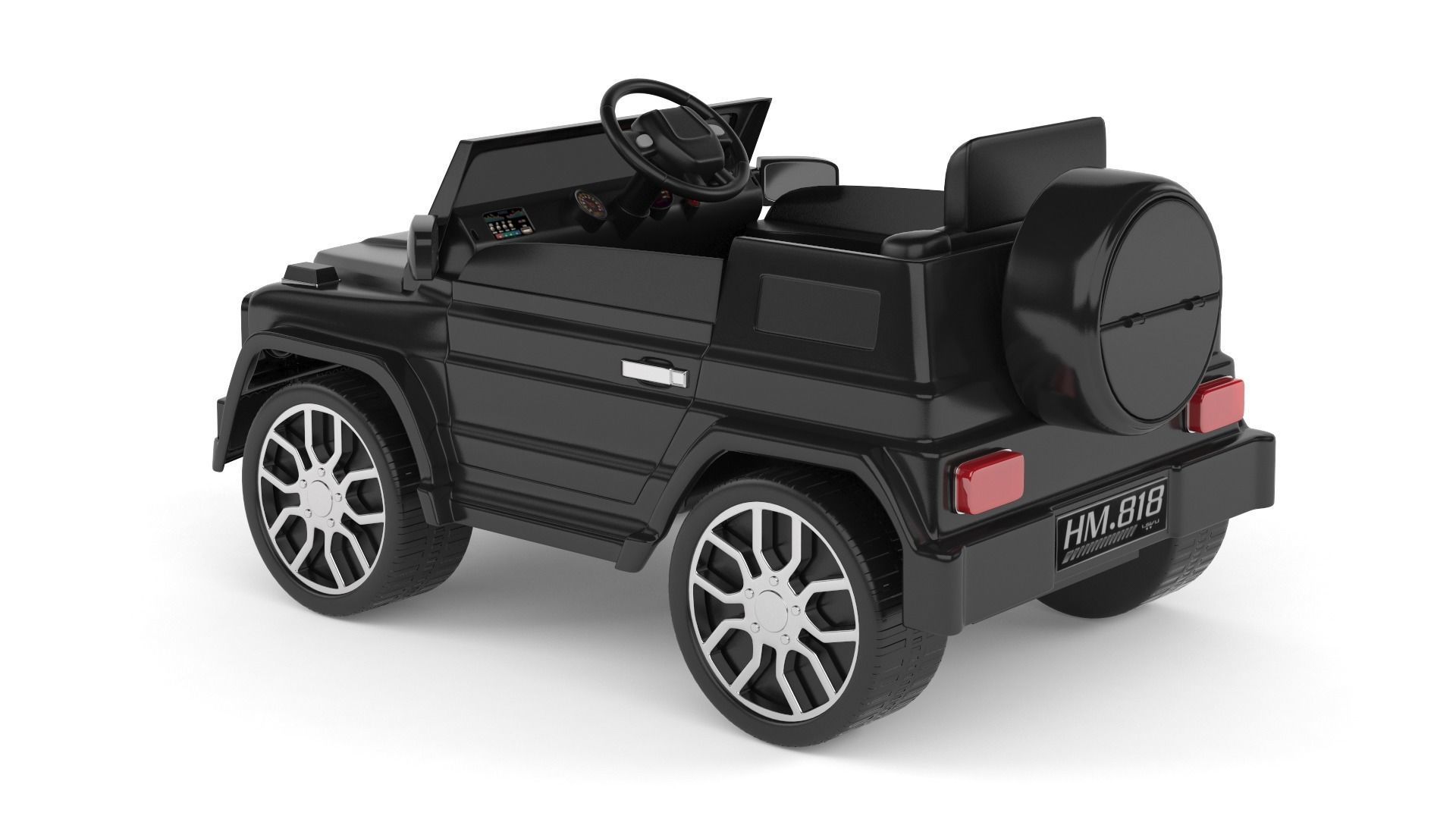 Electric Car for Kid 3D model_2