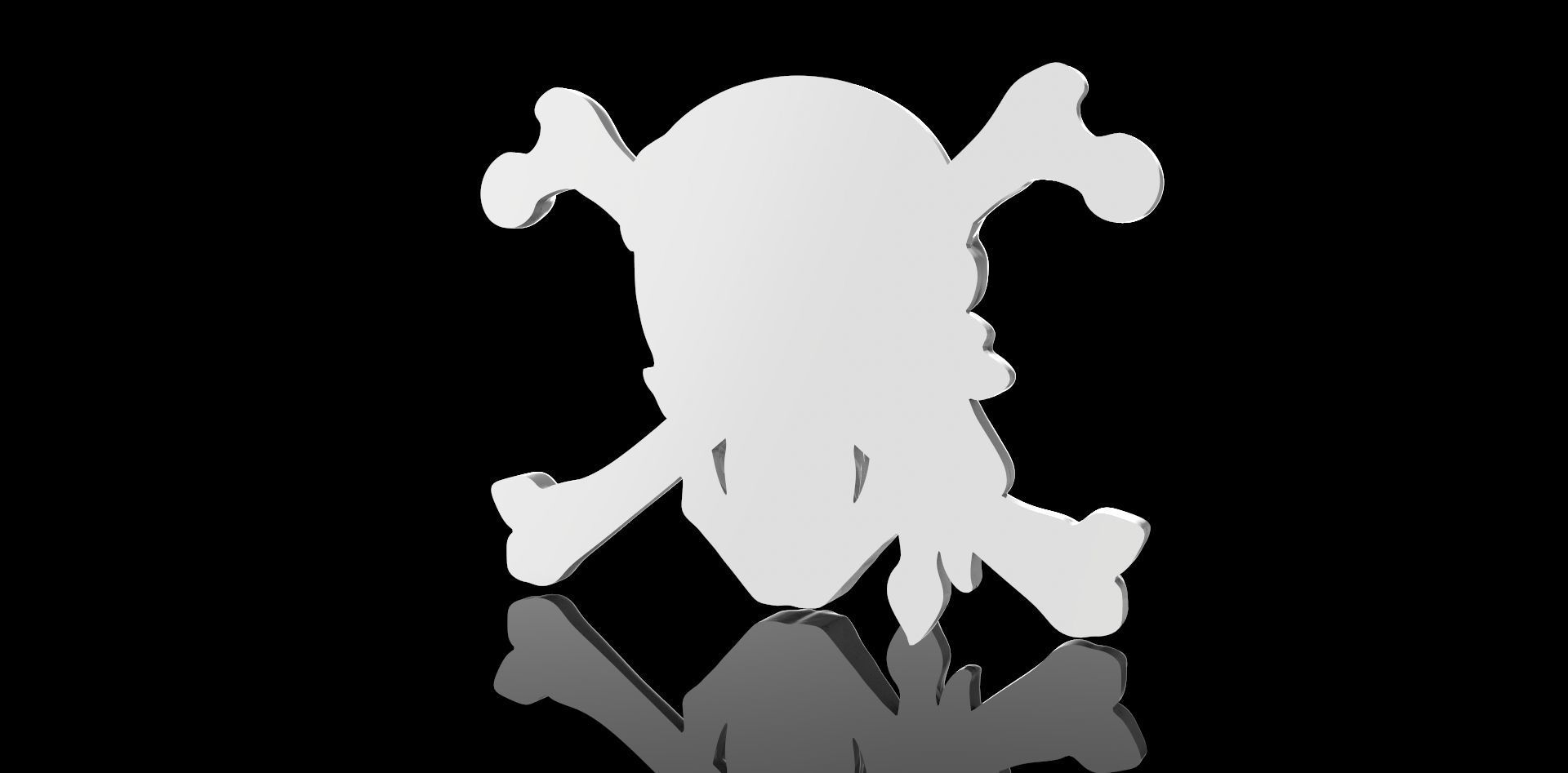 Pirate Skull 3D print model_3