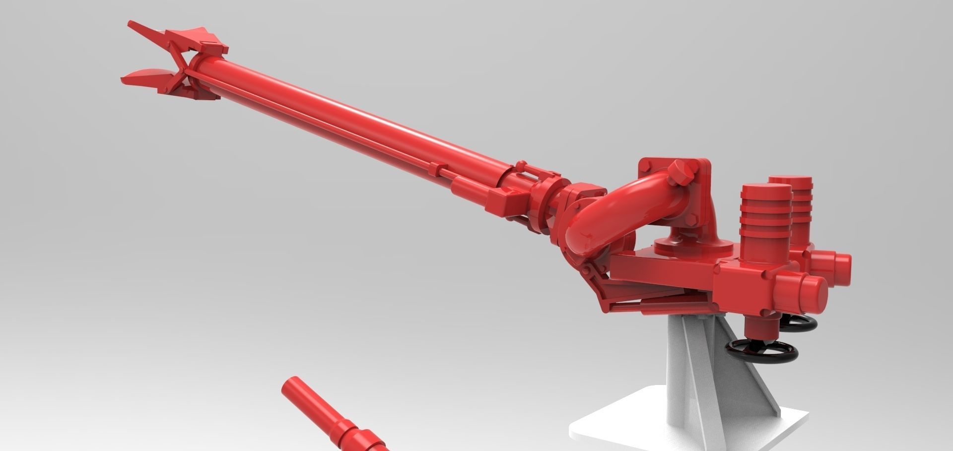 Extinguishing monitor for rescue cruisers Hermann Marwede 3D print model_5