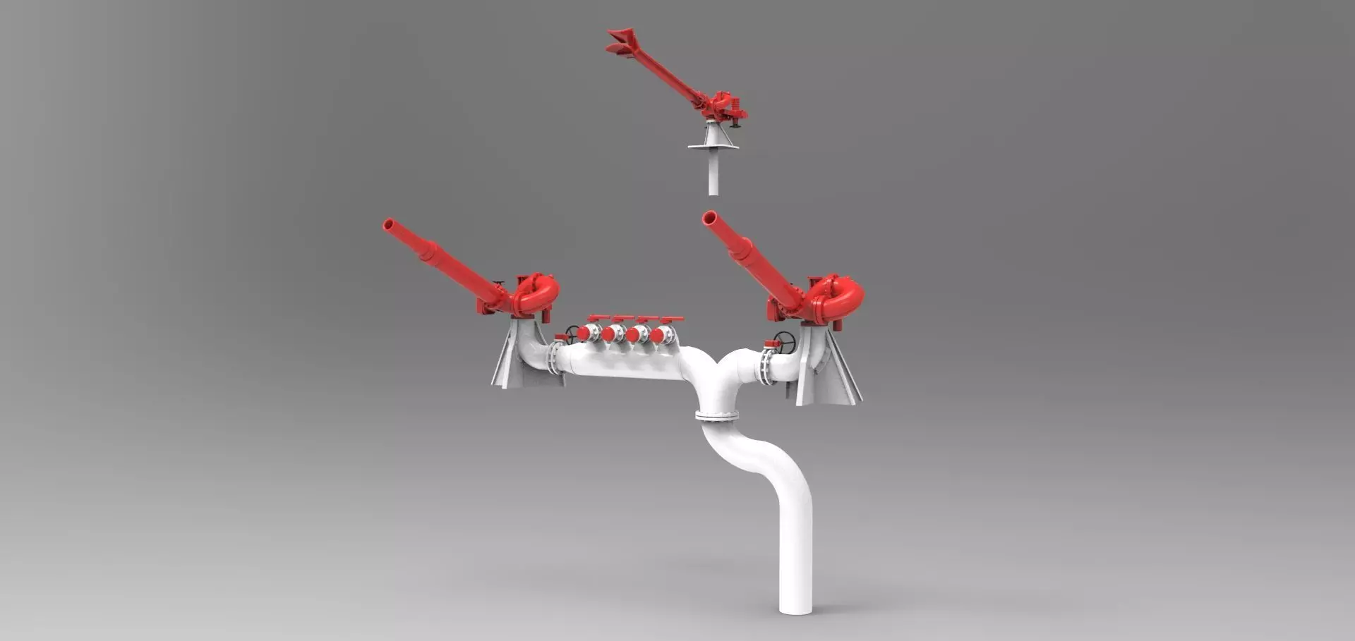 Extinguishing monitor for rescue cruisers Hermann Marwede 3D print model_0