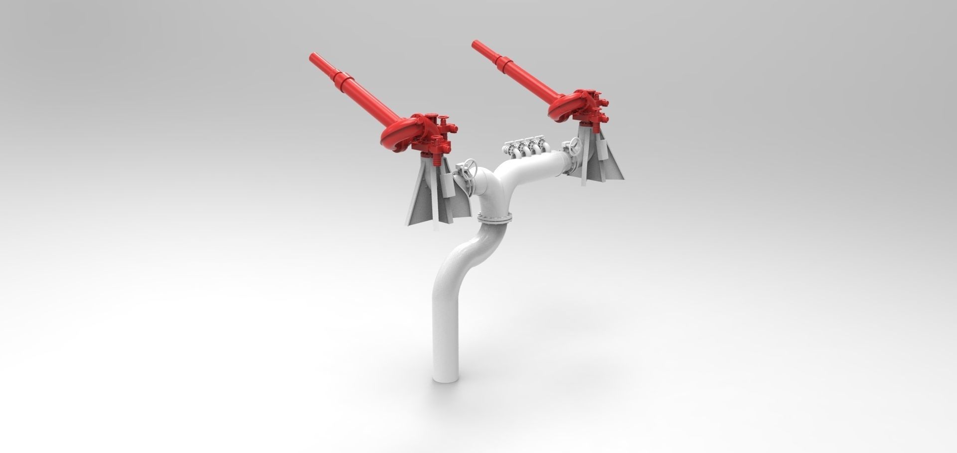 Extinguishing monitor for rescue cruisers Hermann Marwede 3D print model_2