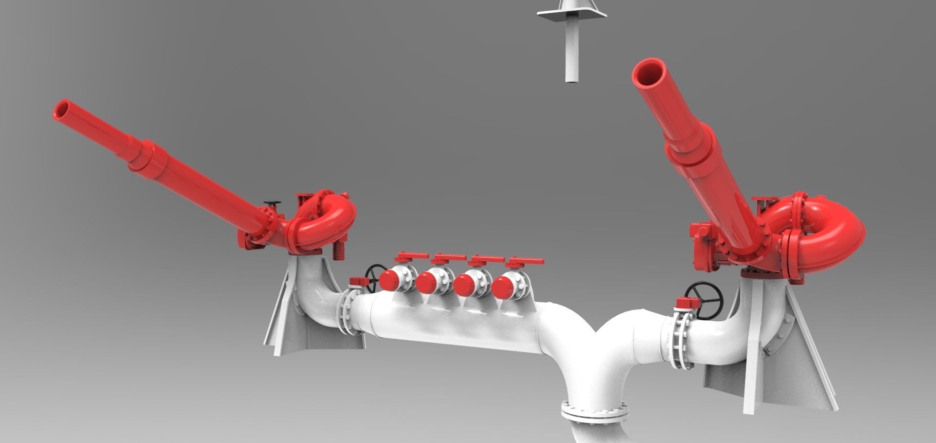 Extinguishing monitor for rescue cruisers Hermann Marwede 3D print model_4