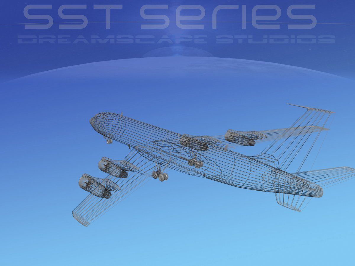 Boeing 707-320 SS British Caledonian 3D model_15
