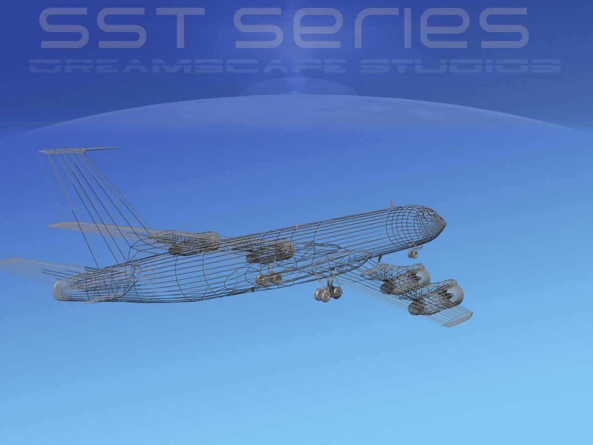 Boeing 707-320 SS British Caledonian 3D model_12