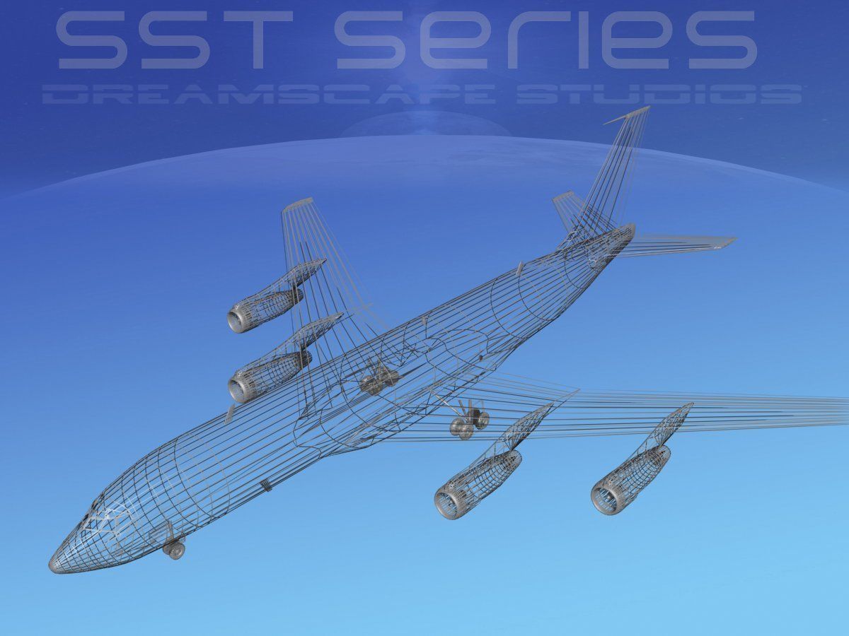Boeing 707-320 SS British Caledonian 3D model_13