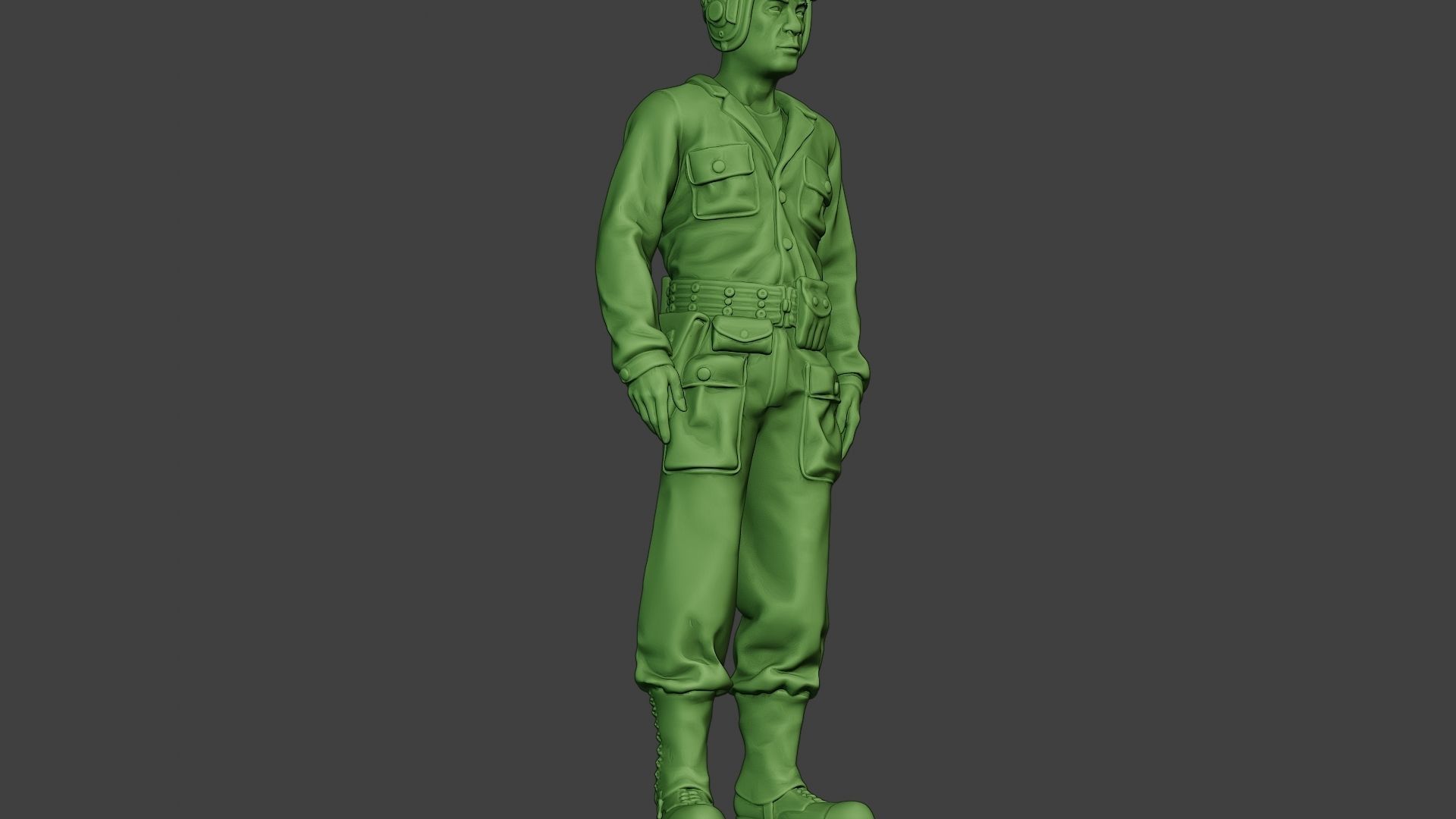 American Tank Crew unit ww2 Stand2 ATC1 3D print model_13