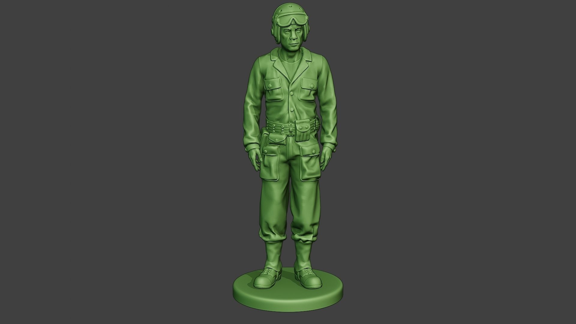 American Tank Crew unit ww2 Stand2 ATC1 3D print model_11
