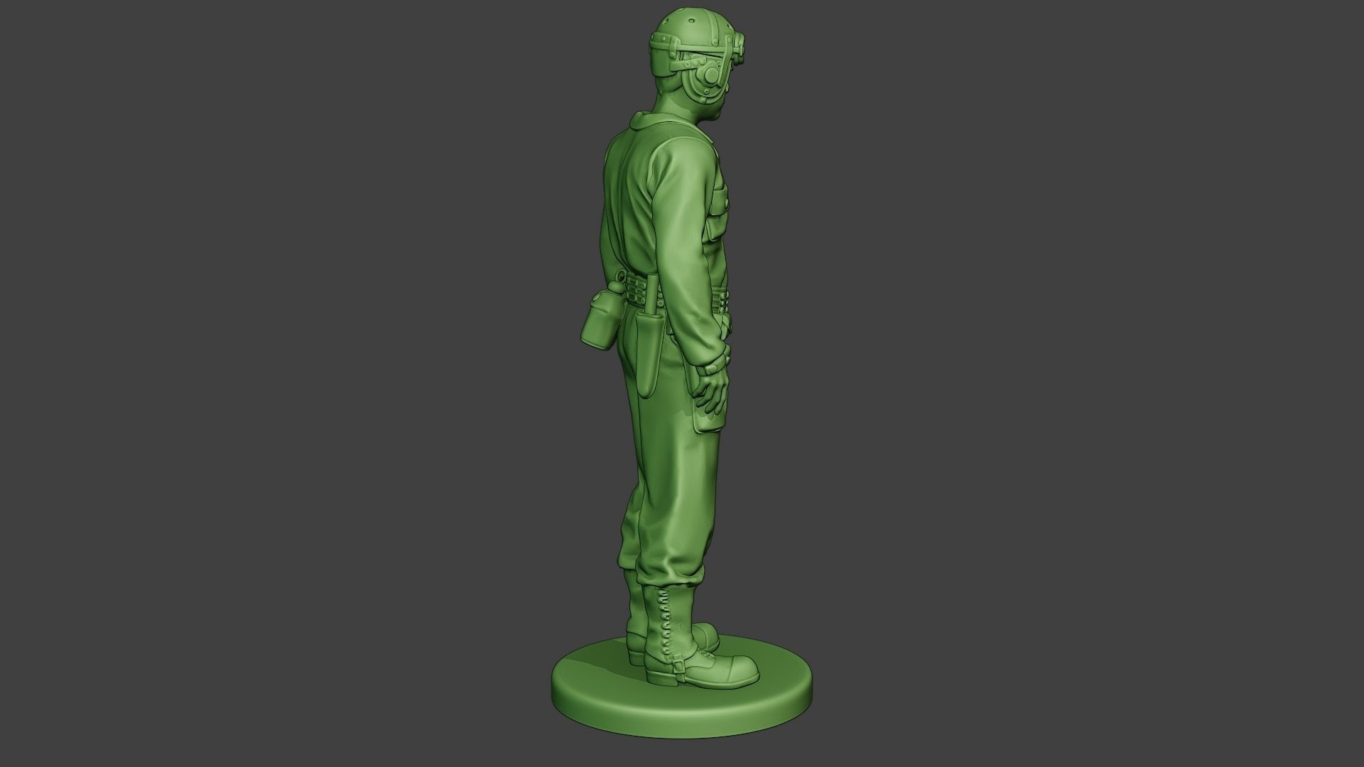 American Tank Crew unit ww2 Stand2 ATC1 3D print model_8