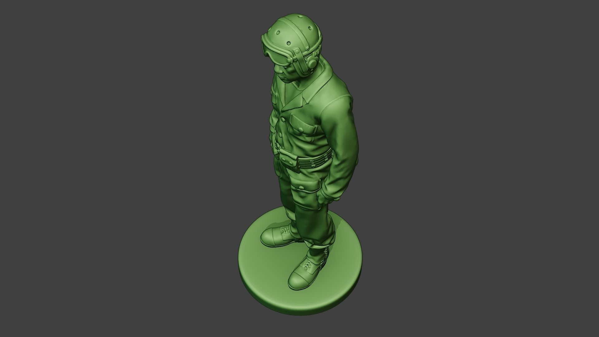 American Tank Crew unit ww2 Stand2 ATC1 3D print model_15
