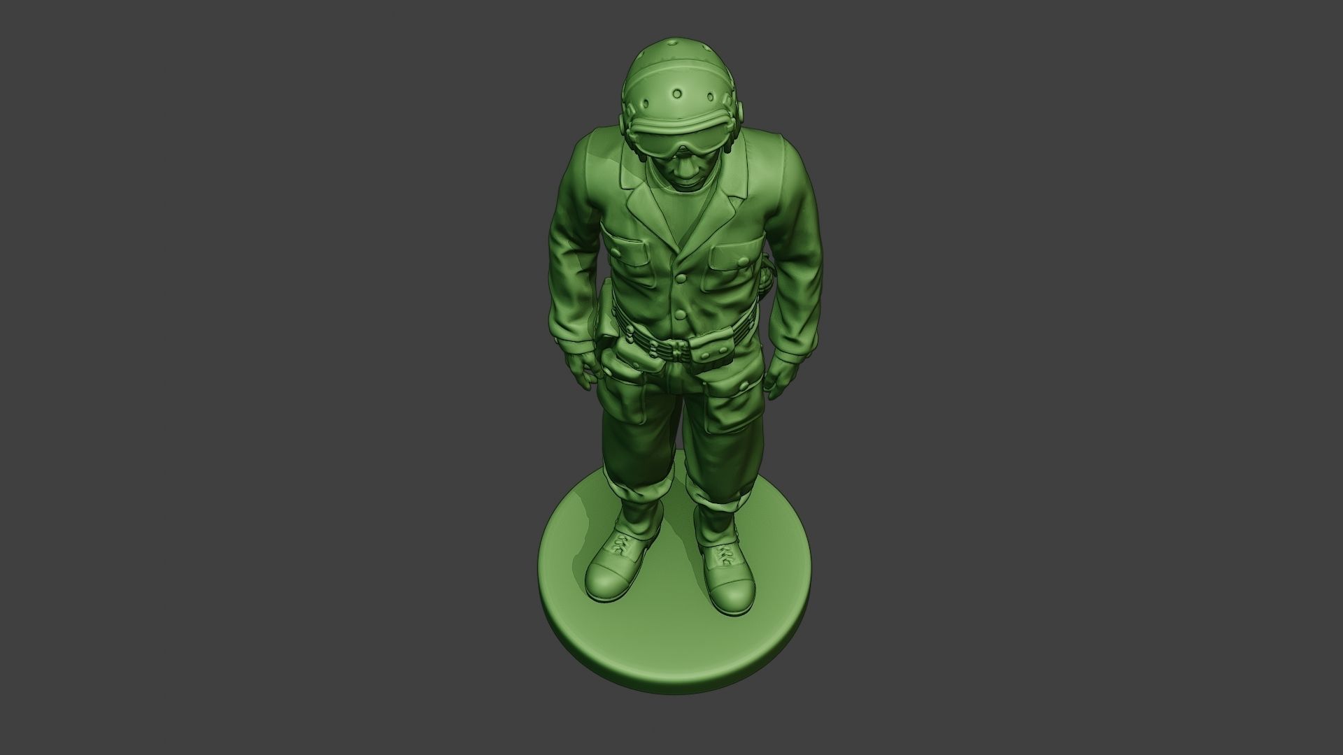 American Tank Crew unit ww2 Stand2 ATC1 3D print model_14