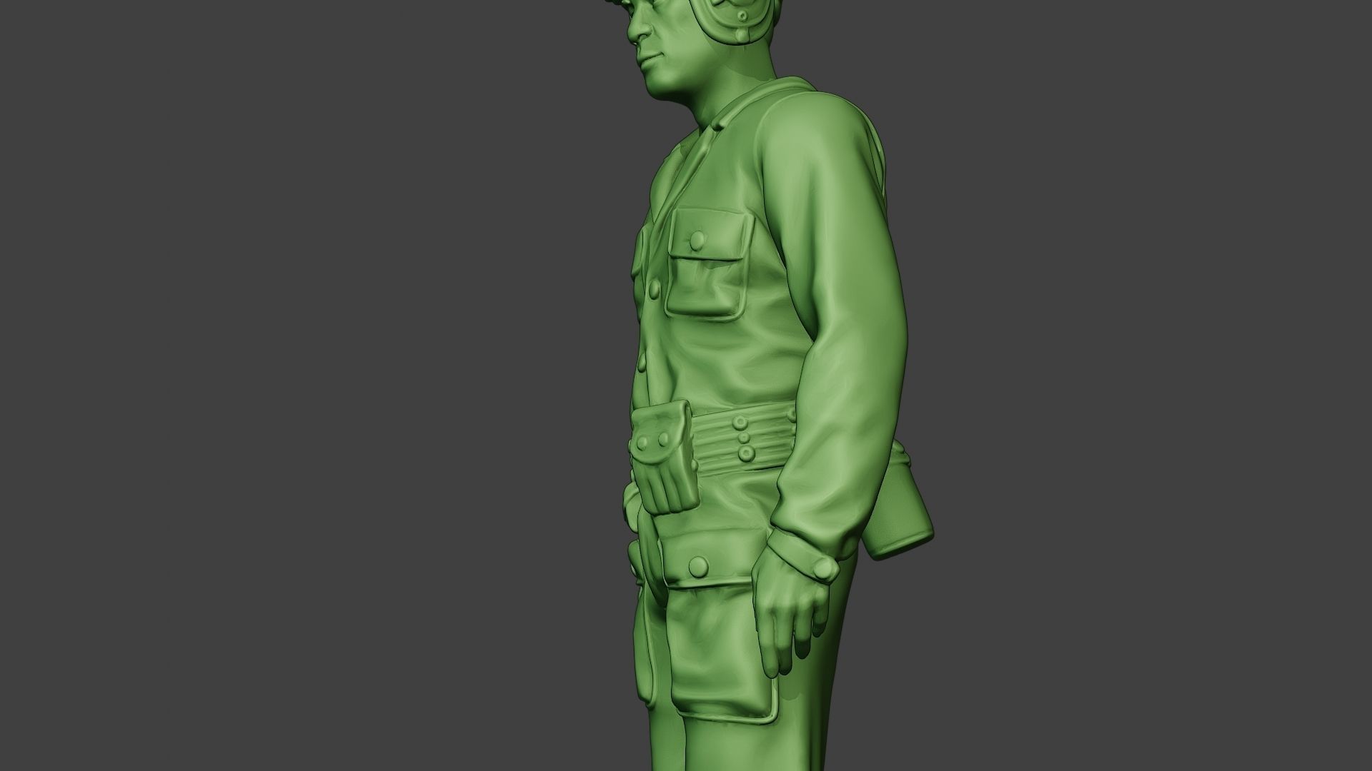 American Tank Crew unit ww2 Stand2 ATC1 3D print model_17