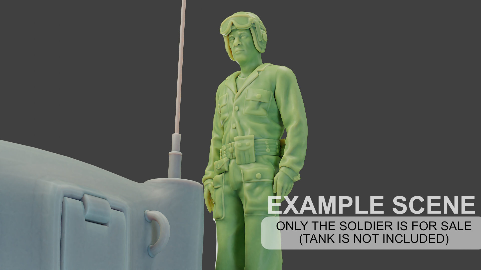 American Tank Crew unit ww2 Stand2 ATC1 3D print model_1