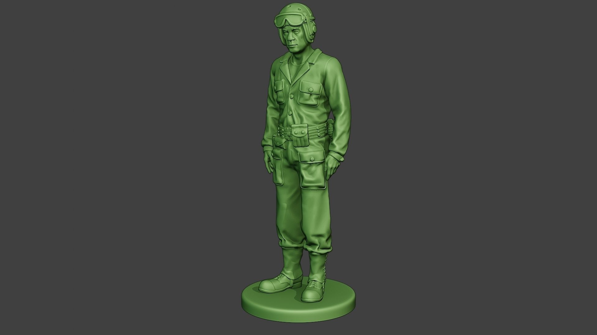 American Tank Crew unit ww2 Stand2 ATC1 3D print model_2