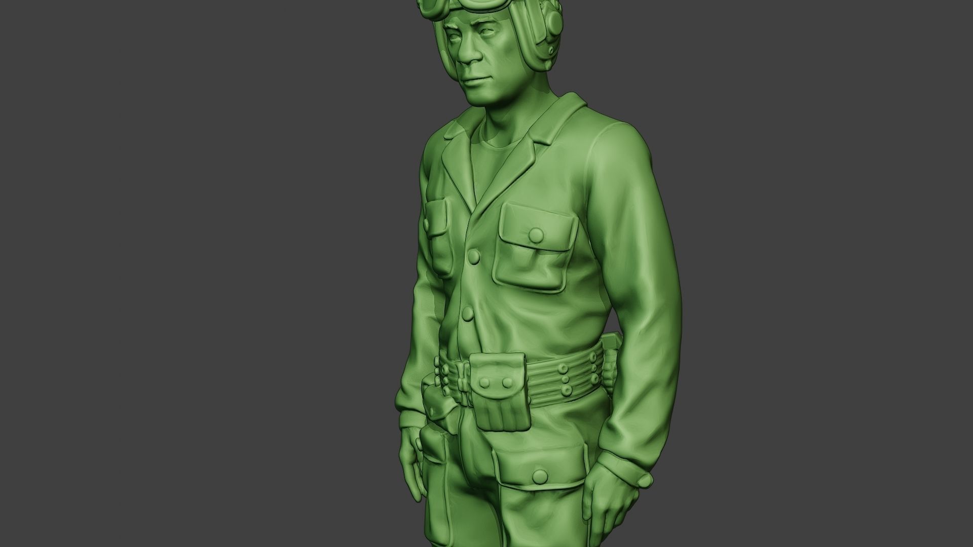 American Tank Crew unit ww2 Stand2 ATC1 3D print model_18