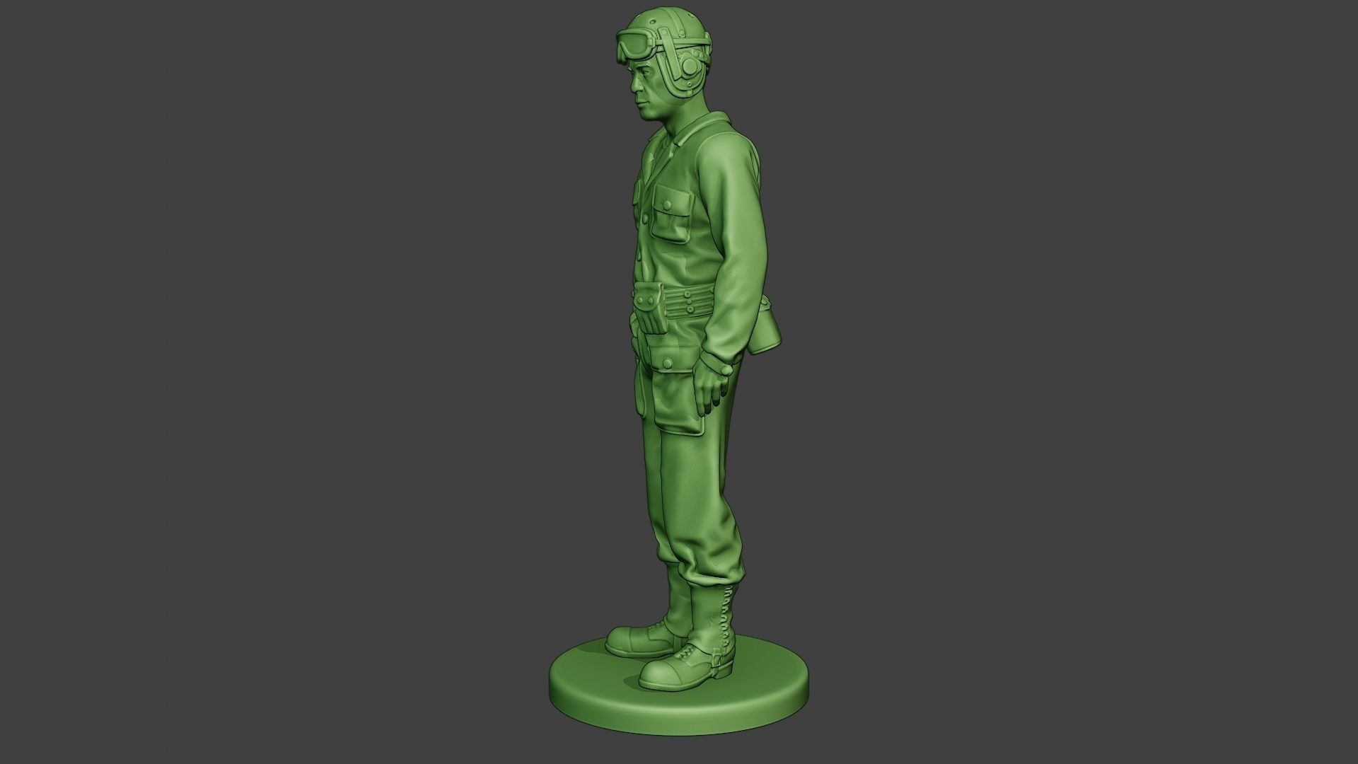 American Tank Crew unit ww2 Stand2 ATC1 3D print model_3