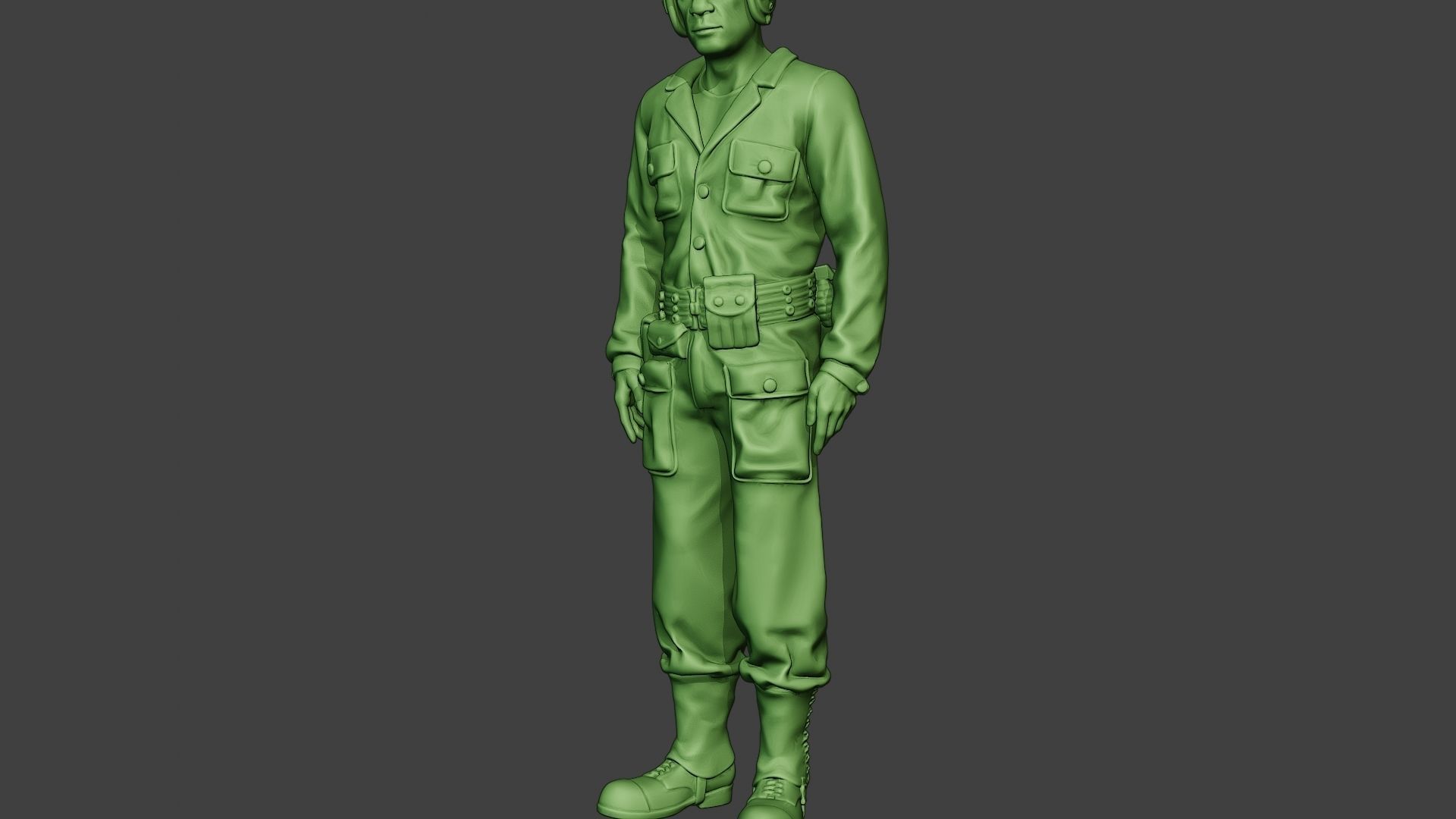 American Tank Crew unit ww2 Stand2 ATC1 3D print model_27