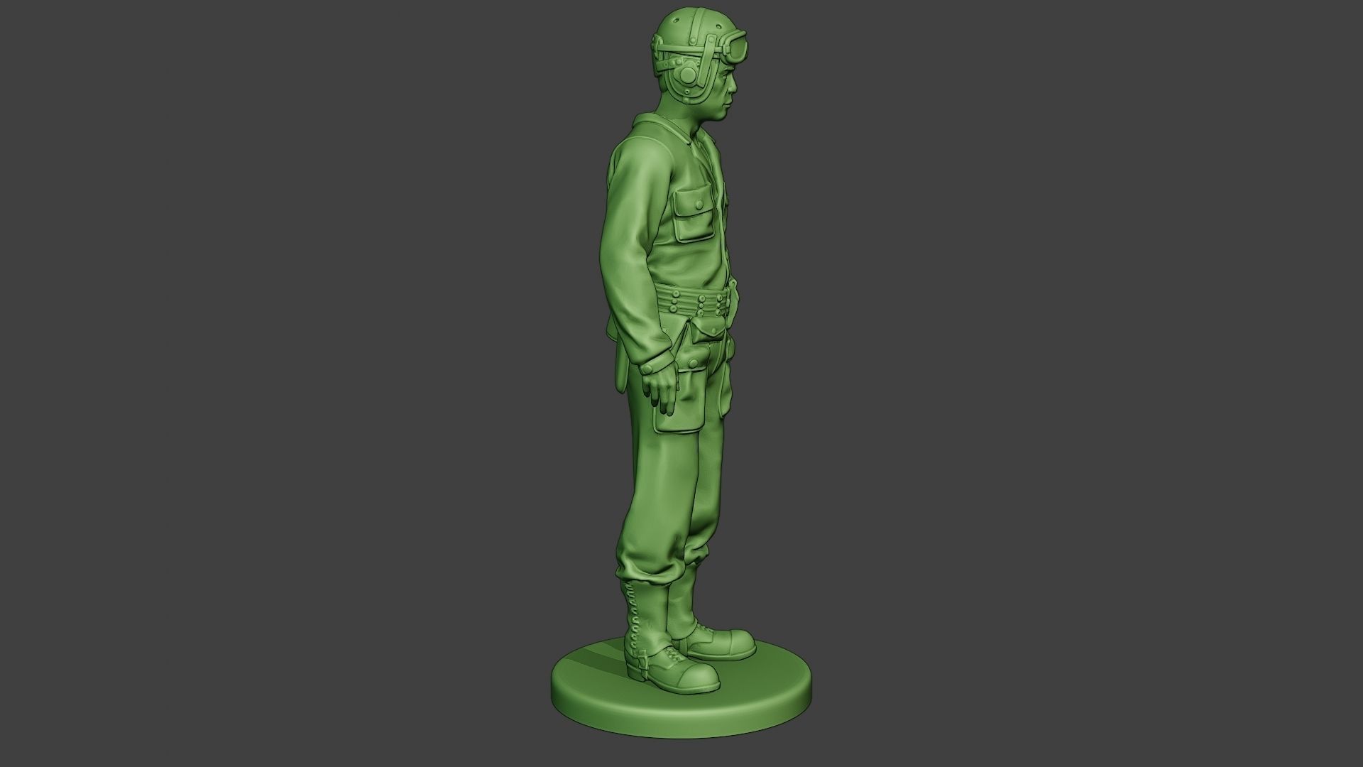 American Tank Crew unit ww2 Stand2 ATC1 3D print model_9