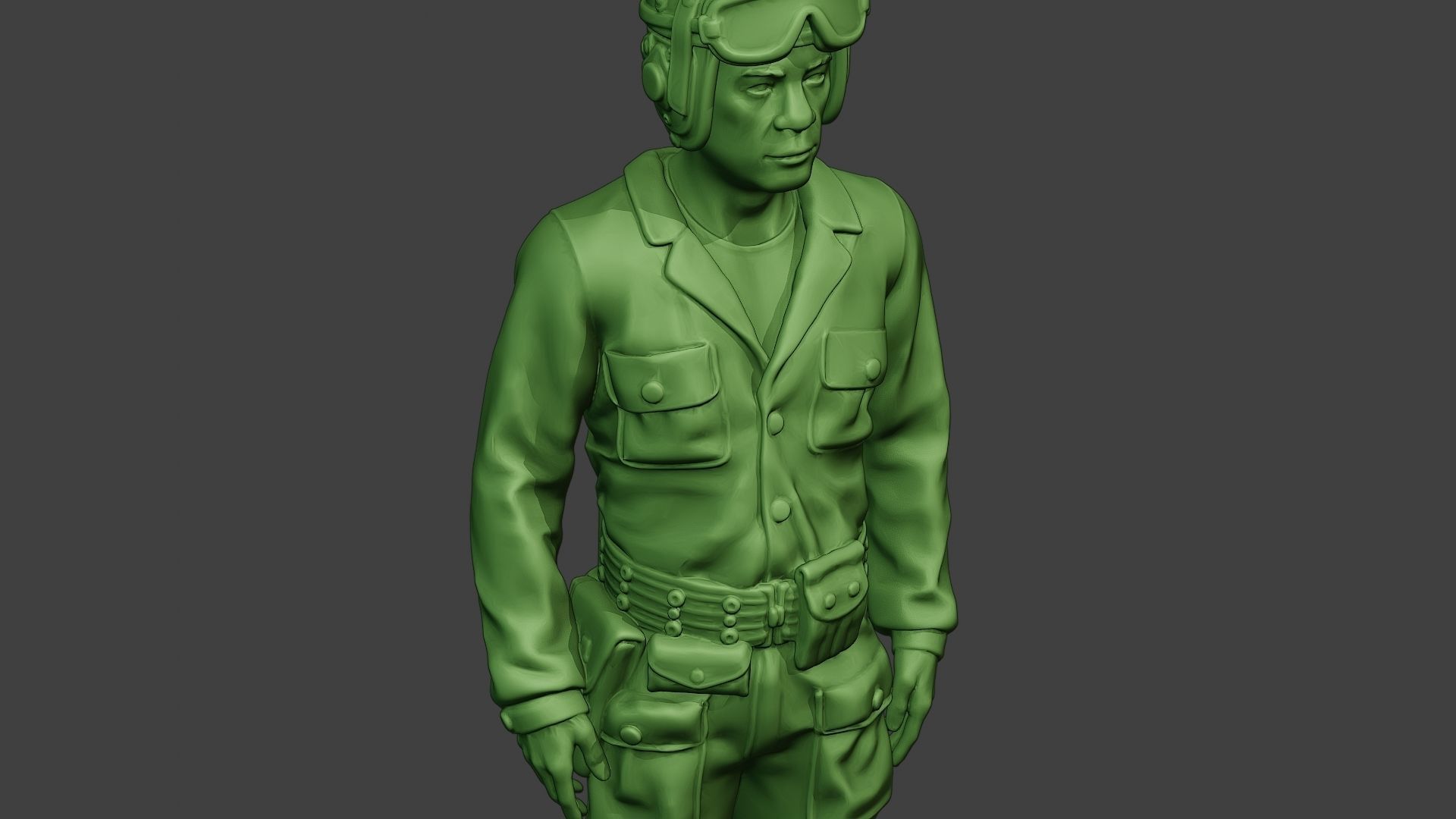 American Tank Crew unit ww2 Stand2 ATC1 3D print model_19