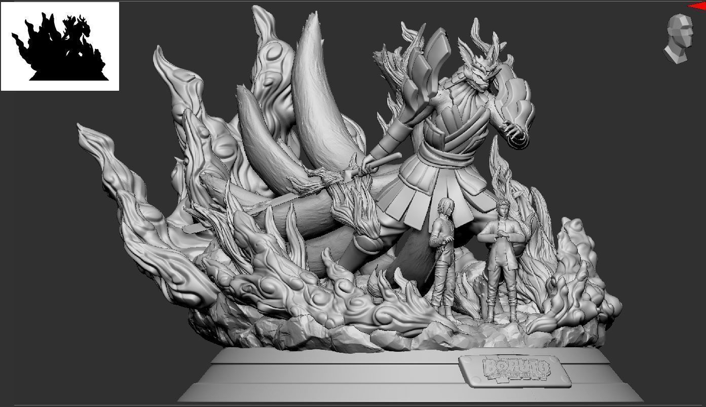 Kurama Susanoo Naruto Sasuke 3D print model_3