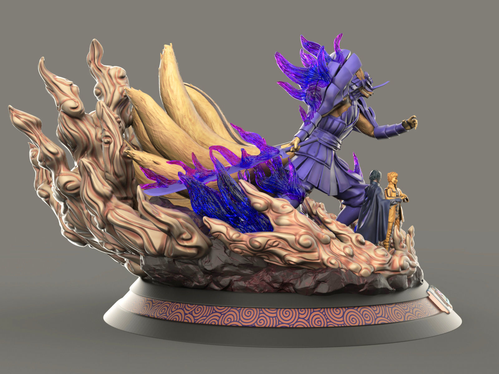 Kurama Susanoo Naruto Sasuke 3D print model_4