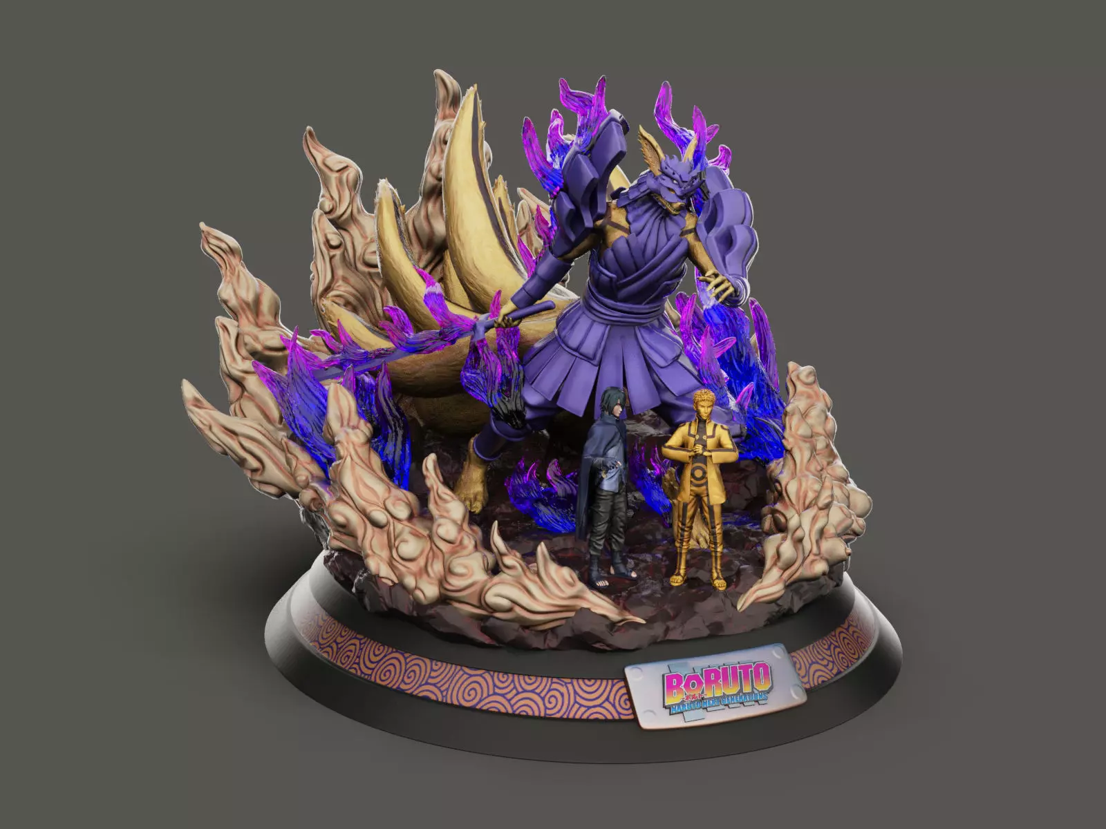 Kurama Susanoo Naruto Sasuke 3D print model_0