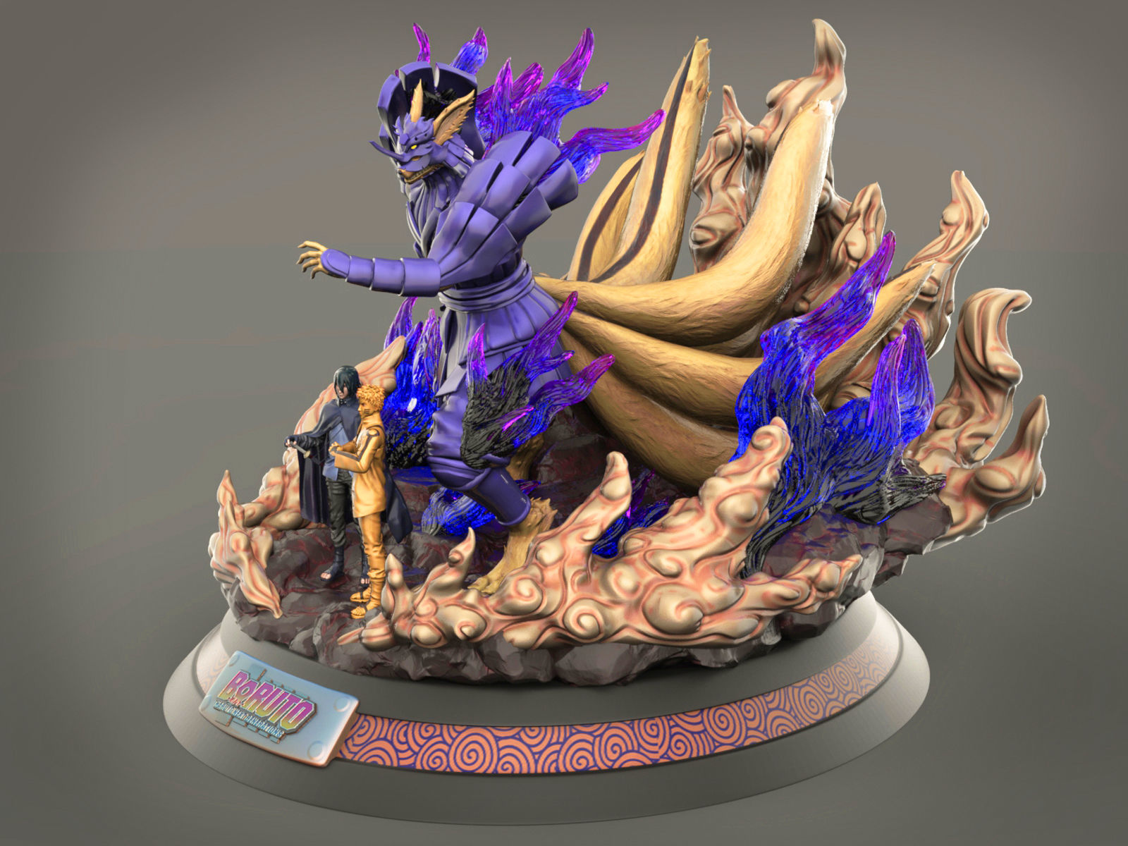 Kurama Susanoo Naruto Sasuke 3D print model_5