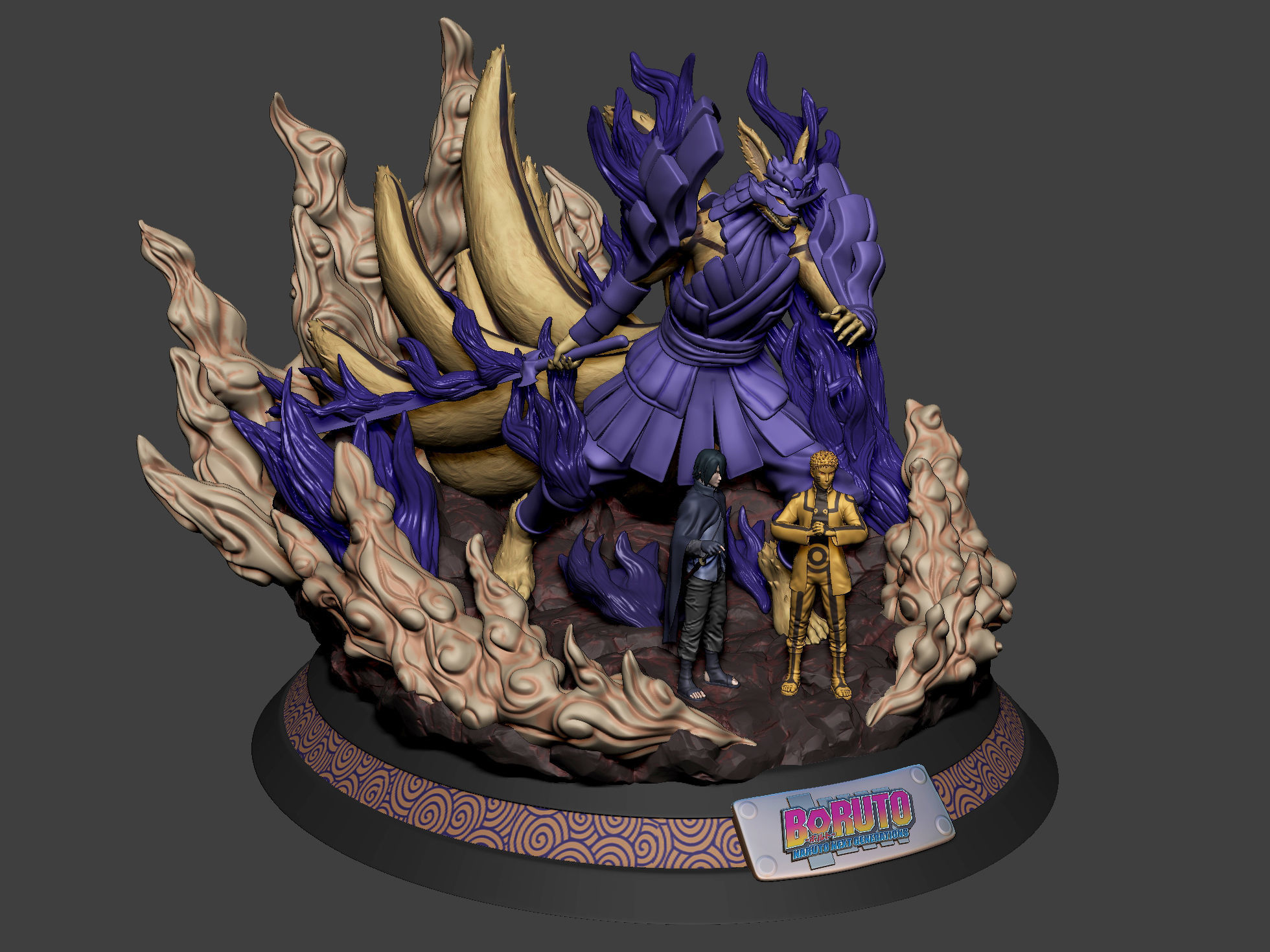 Kurama Susanoo Naruto Sasuke 3D print model_8
