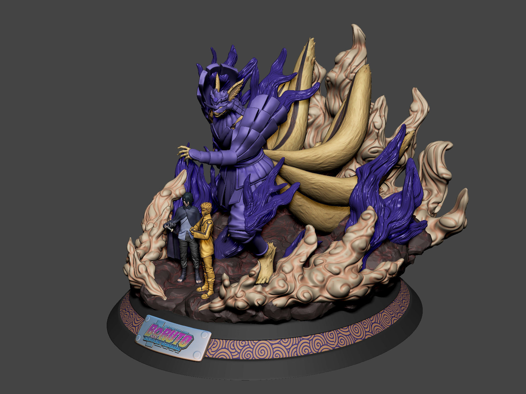 Kurama Susanoo Naruto Sasuke 3D print model_9
