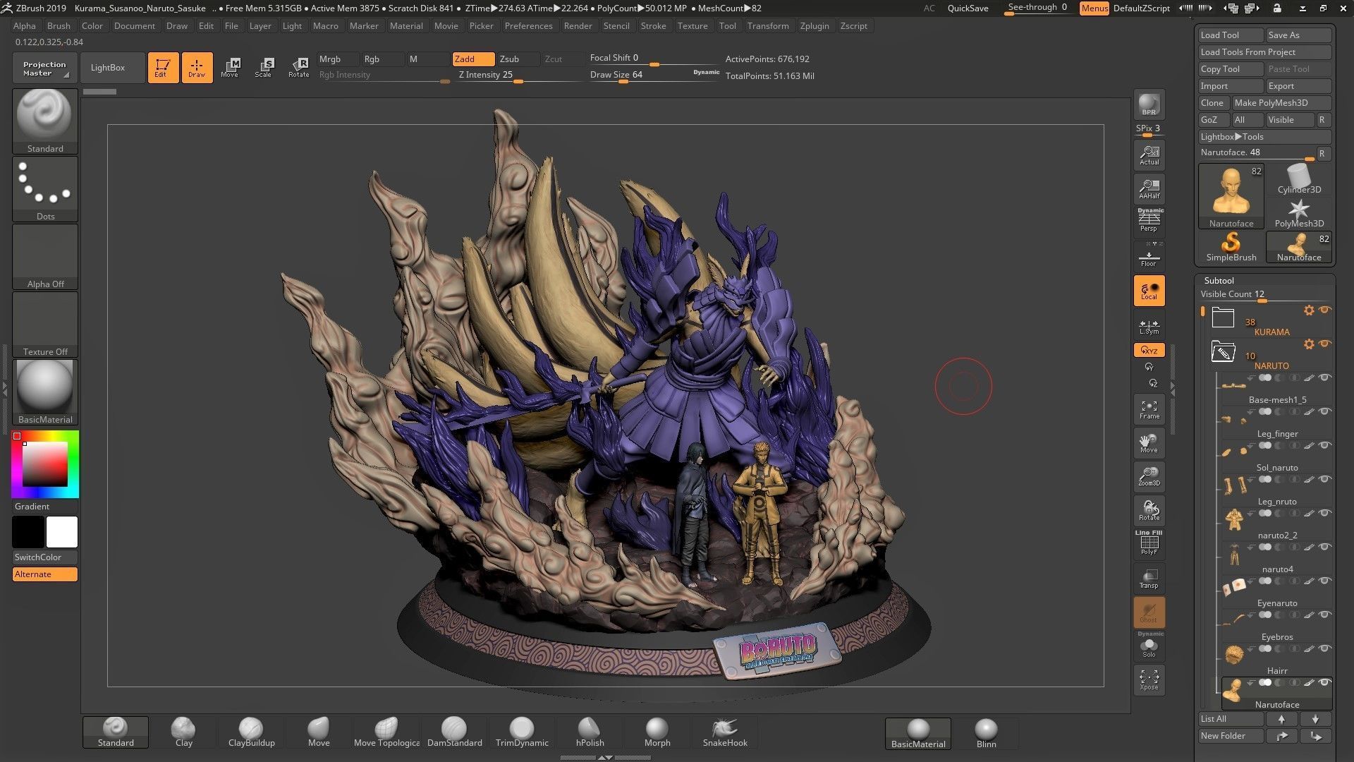 Kurama Susanoo Naruto Sasuke 3D print model_17
