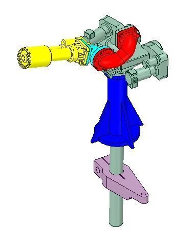 Extinguishing monitor Typ B 3D print model_2