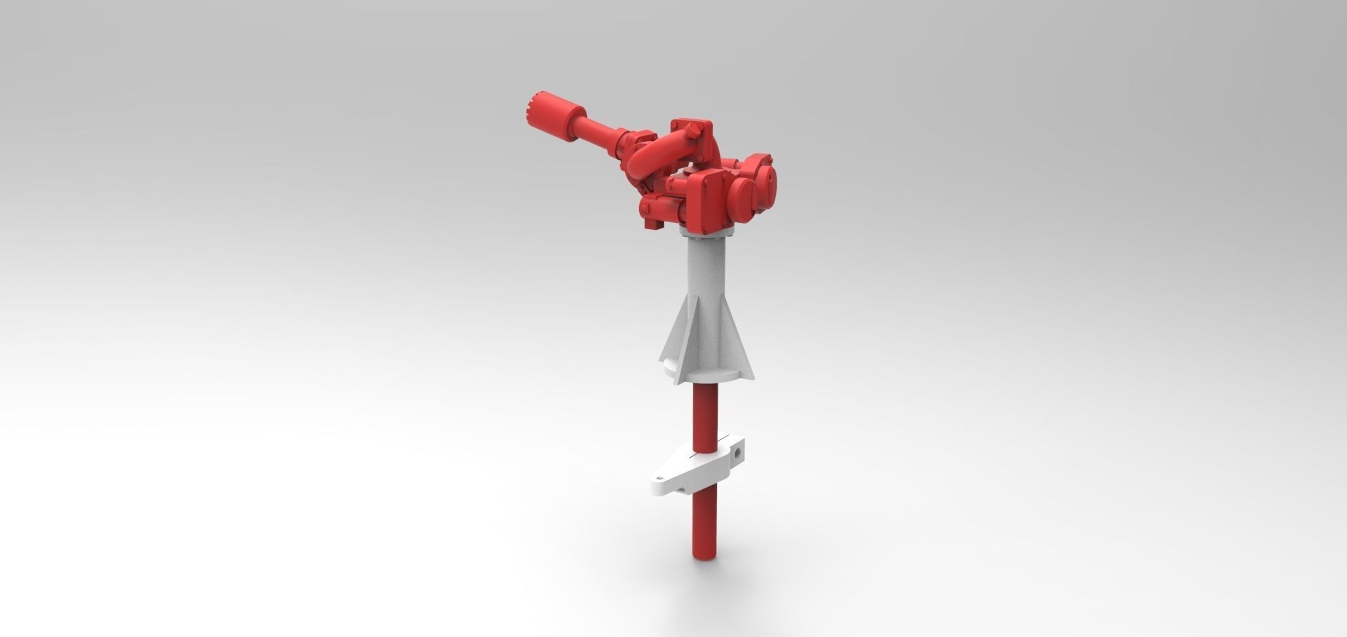 Extinguishing monitor Typ B 3D print model_1