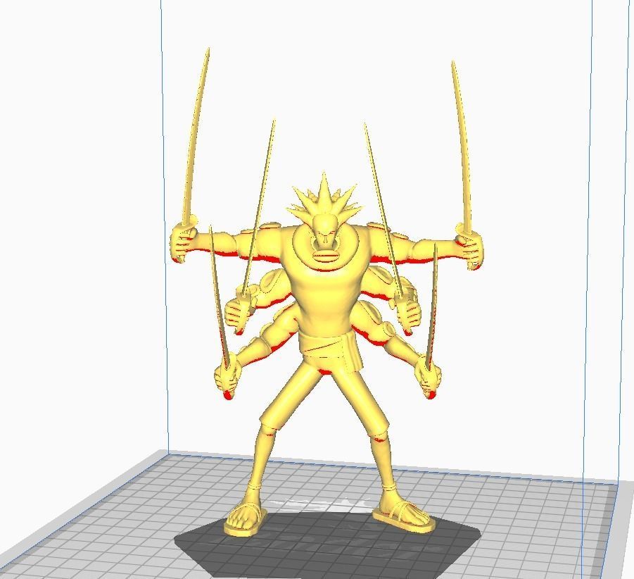 Hatchan 3D Model man 3D print model_2