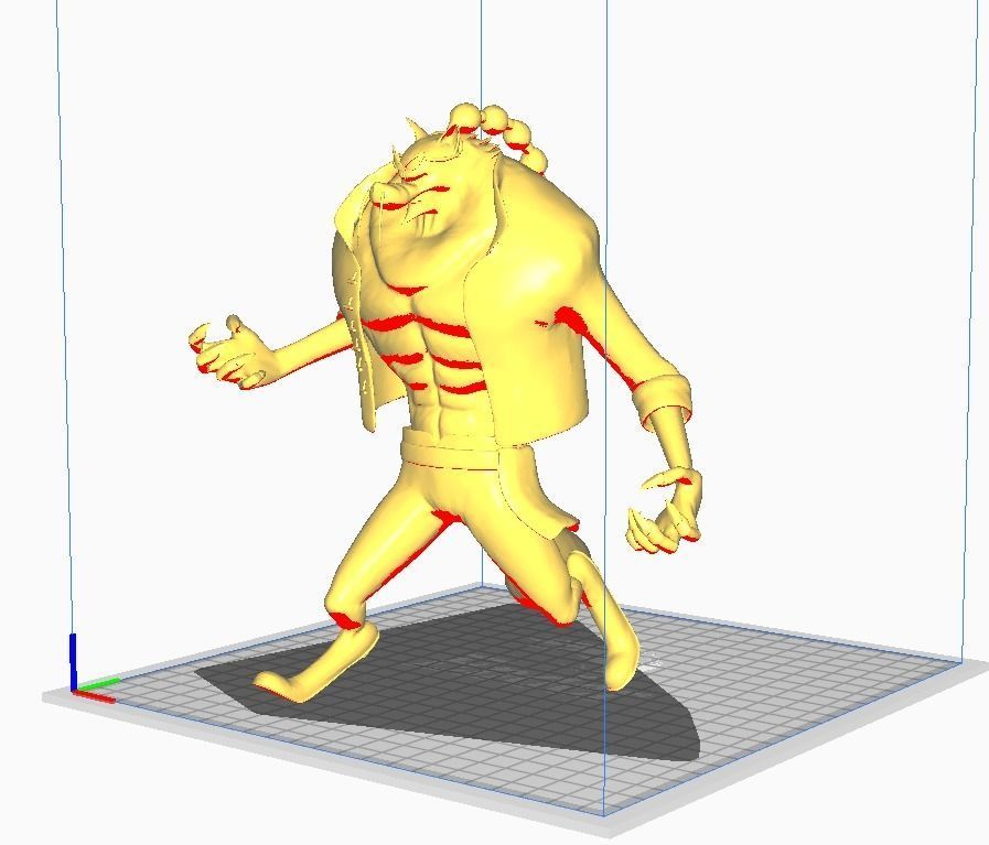 Jabra 3D Model character running in box 3D print model_1