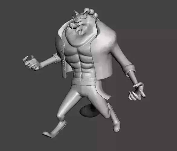 Jabra 3D Model character running in box