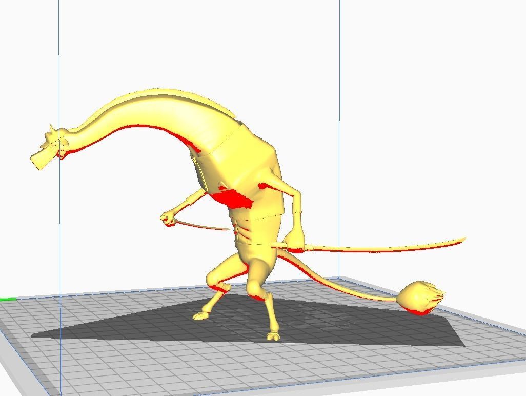 Kaku Giraffe transformation 3D Model 3D print model_2