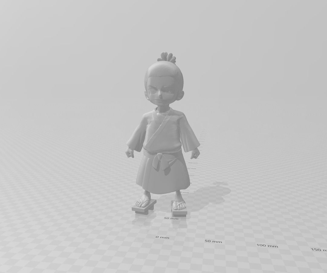 Momonosuke 3D Model girl 3D print model_2