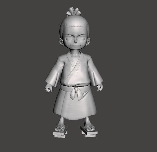 Momonosuke 3D Model girl 3D print model