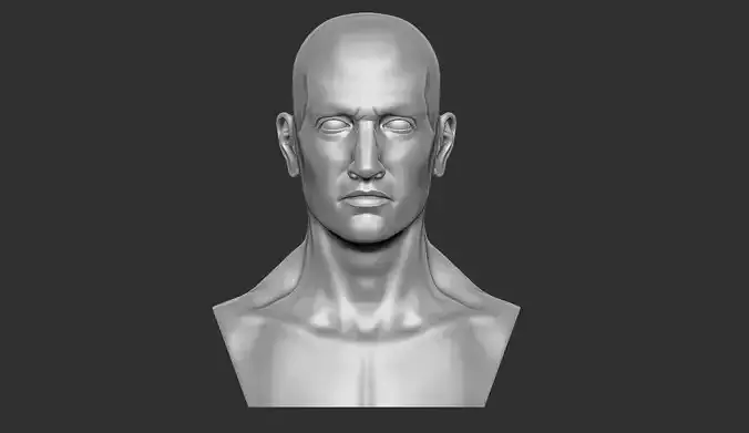 Male Head 3 3D print model