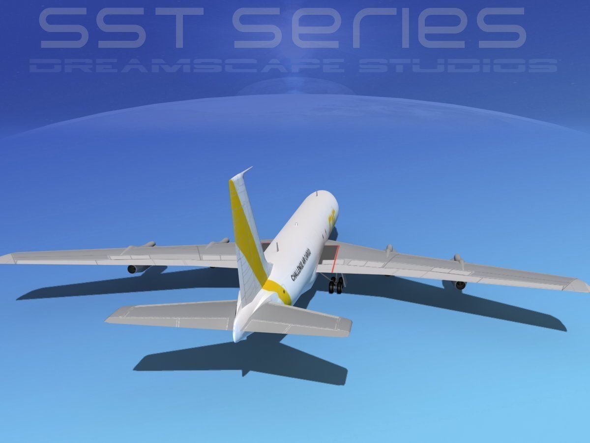 Boeing 707-320 SS Challenge Air Cargo 3D model_6