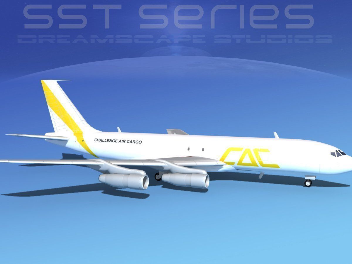 Boeing 707-320 SS Challenge Air Cargo 3D model_3