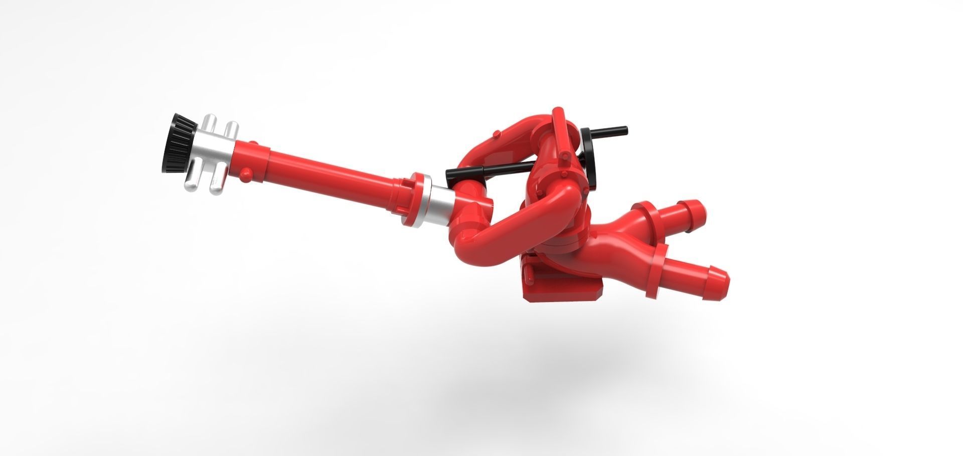 Railing fire monitor for rescue cruisers 3D print model_1