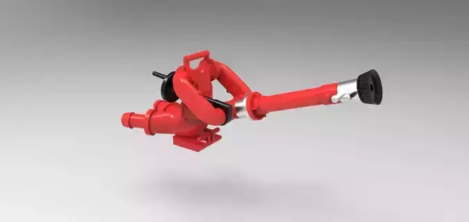 Railing fire monitor for rescue cruisers 3D print model