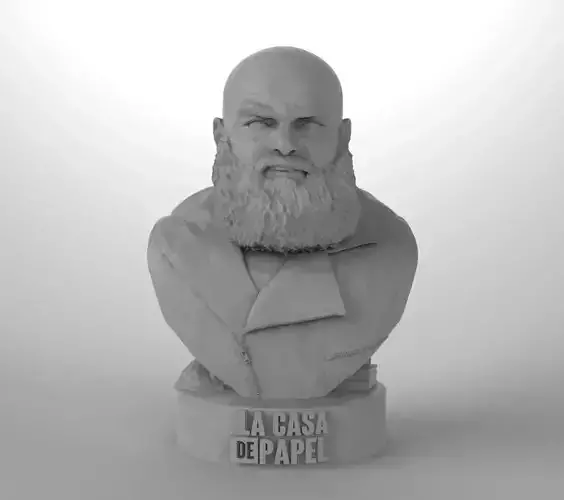 Helsinki bust - La casa de papel 3D print model