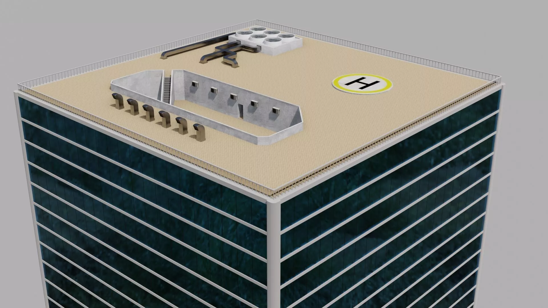 Skyscraper 3D model world trade center in york city Low-poly 3D model