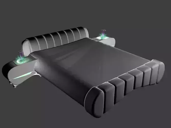 interior futuristic bed