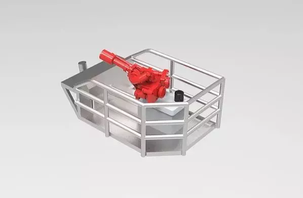 Fire monitor for Seabex one helidek 3D print model_0